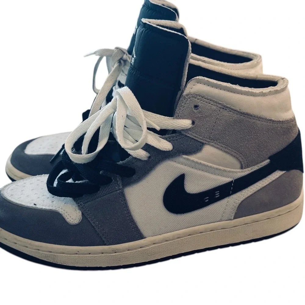 Nike Air Jordan 1 Mid DZ4136-002 Black White Grey Size 8.5 Men